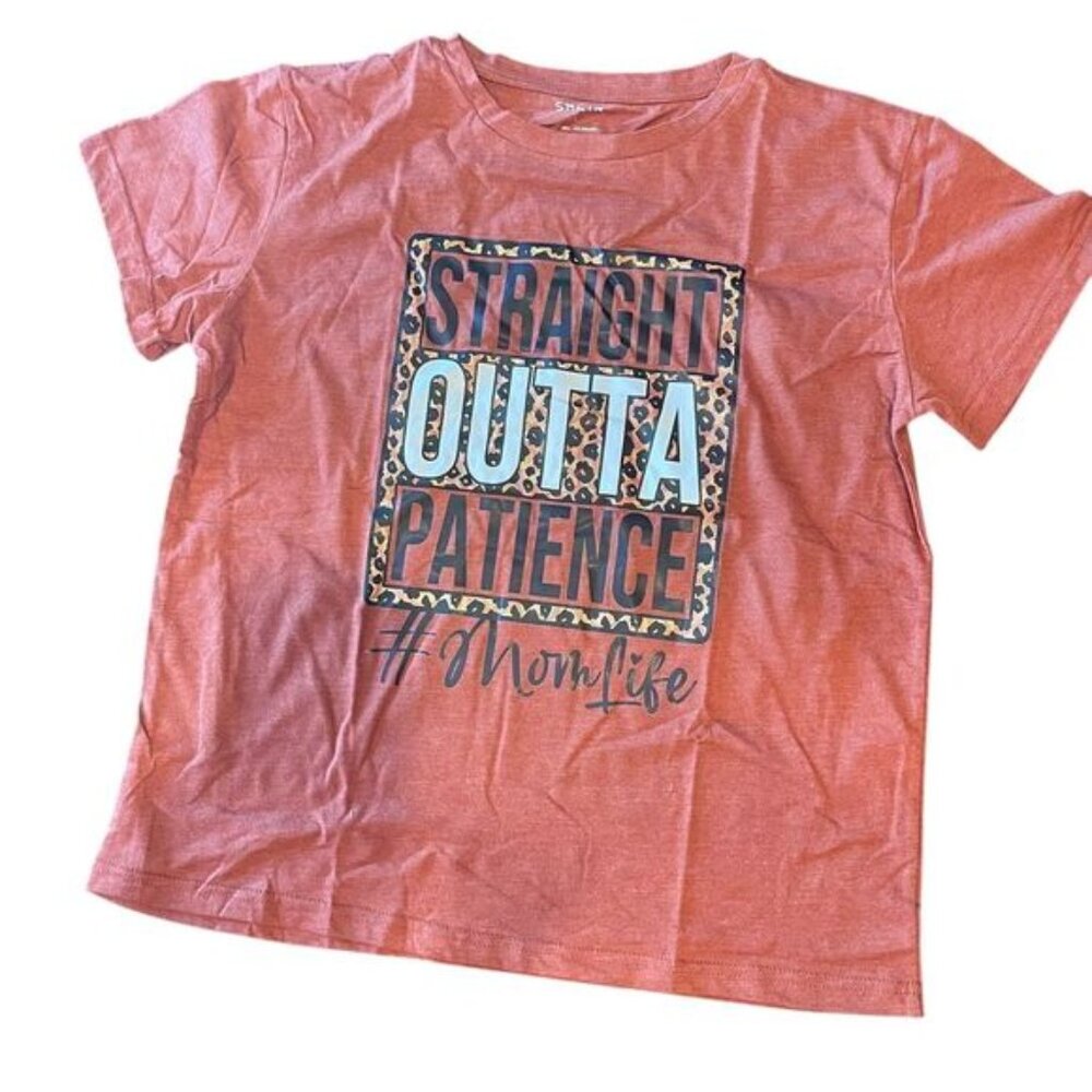 NWOT SHEIN Graphic T-Shirt‎ Rust Brown Size L 8/10